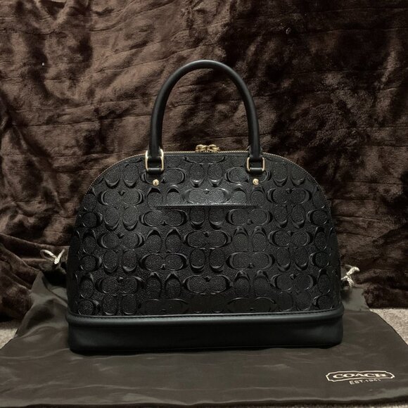 Coach Sierra Satchel Black Patent Leather Bag (previously owned) - Picture 5 of 13